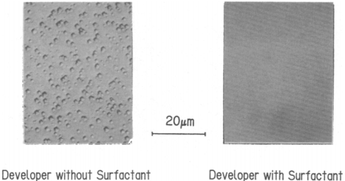 光刻胶基材表面