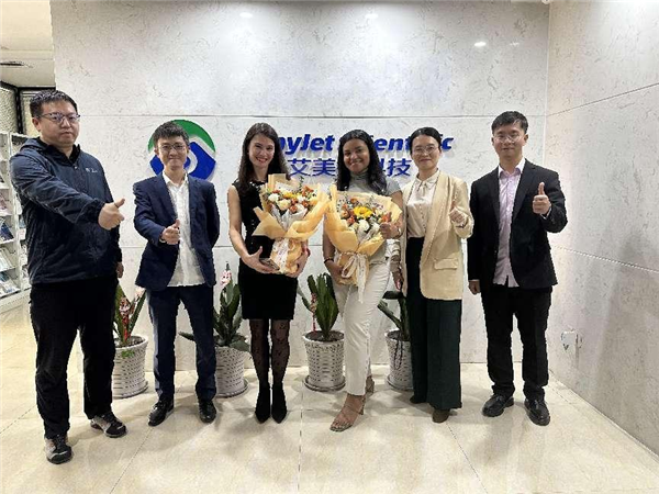 Bertin Technologies亚太区销售经理一行到访艾美捷科技，共同展望中国市场未来发展