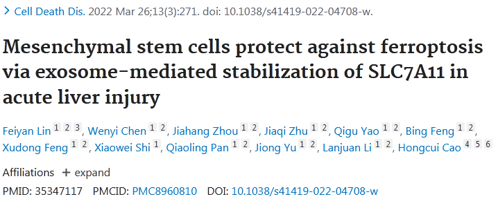 外泌体&铁死亡，这两大热点你抓住了吗？