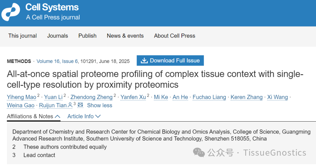 Tissue Cytometry技术在肿瘤免疫研究的文章节选