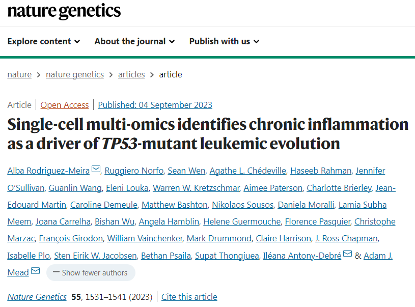 Nature | 一项新的研究解开了炎症和癌症进展之间长期存在的联系