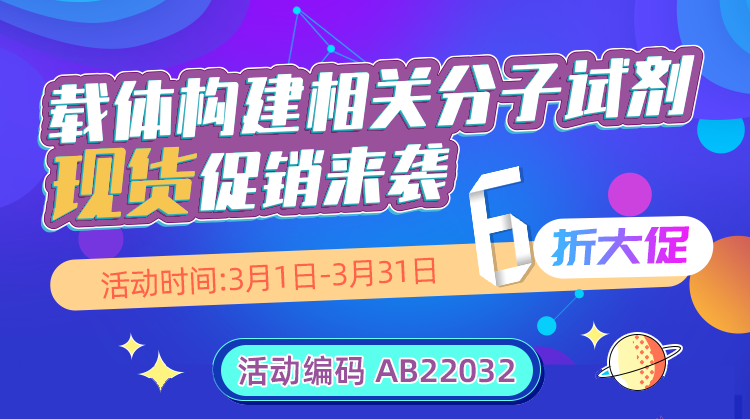 载体构建相关分子试剂现货6折大促