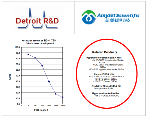 艾美捷Detroit R&D 前列腺素E2-ELISA试剂盒说明书 艾美捷Detroit R&D 前列腺素E2-ELISA试剂盒说明书
