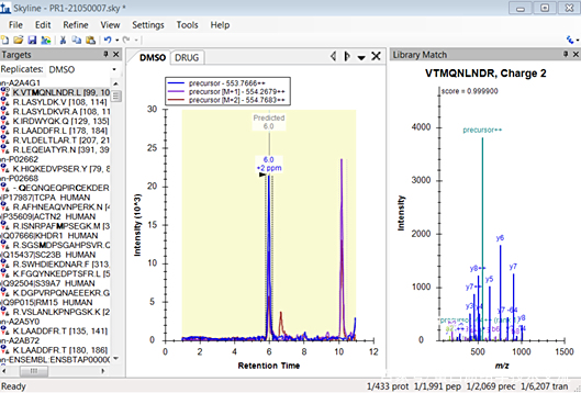 【详解】如何使用Skyline从DDA数据中的MS1扫描提取定量信息