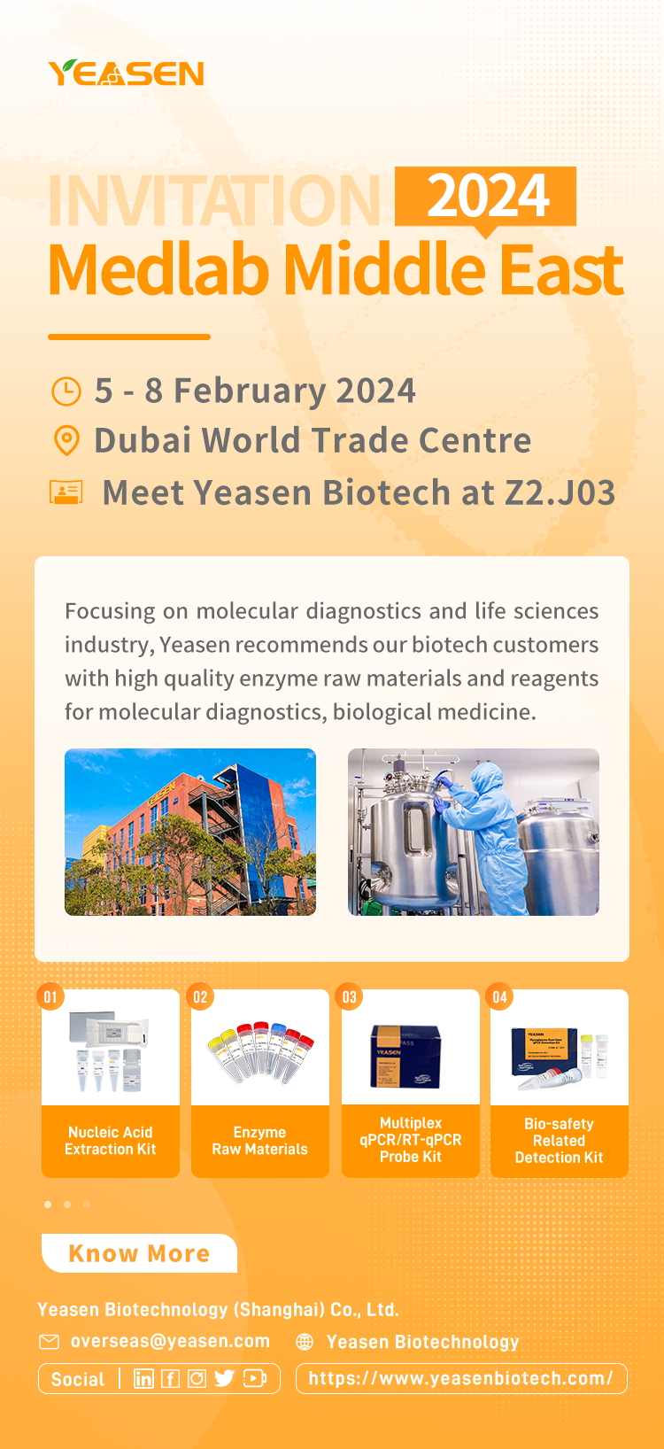 倒计时7天！翌圣邀您共赴迪拜Medlab盛会！