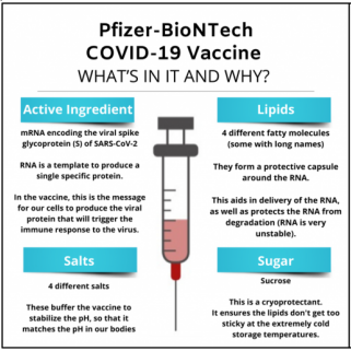 Pfizer/BioNTech COVID-19疫苗中的DSPC