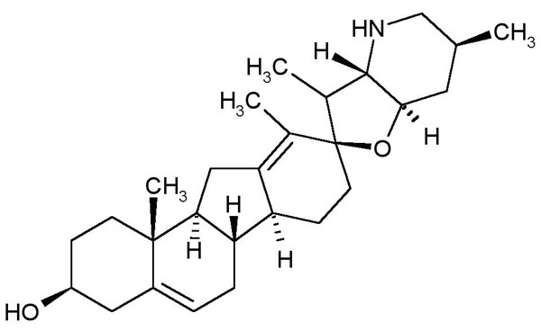与hedgehog信号通路有关的环巴胺/Cyclopamine   