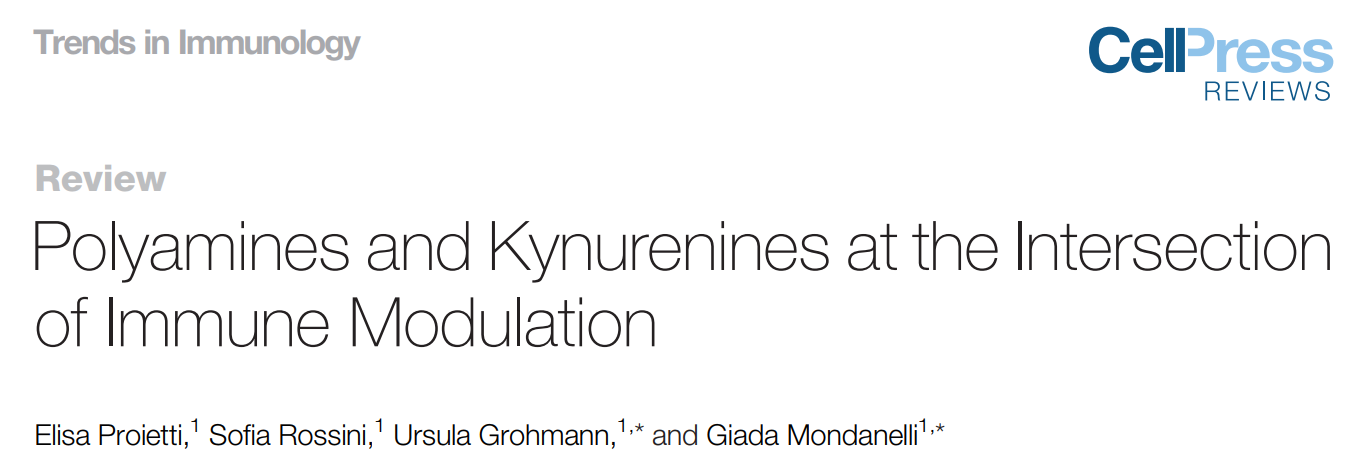Trends in Immunology | 多胺和犬尿氨酸的免疫调节