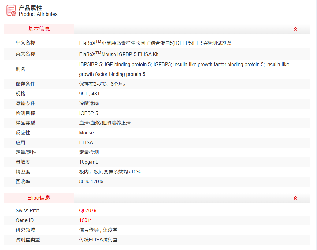 SEKM-0092-48T<br />小鼠胰岛素样生长因子结