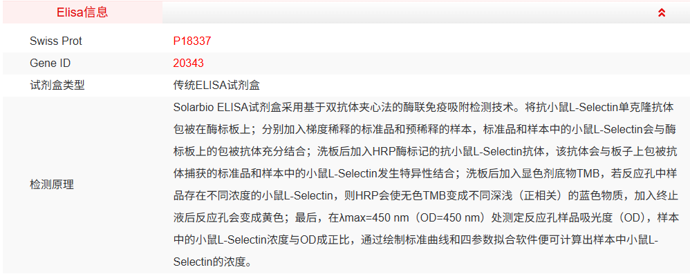 SEKM-0106-48T<br />小鼠L选择素检测试剂盒