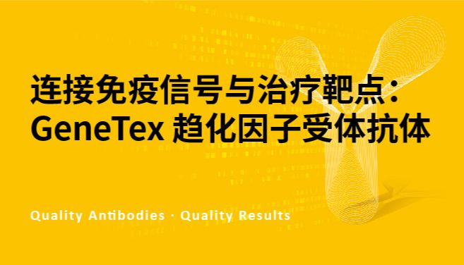 连接免疫信号与治疗靶点：GeneTex 趋化因子受体抗体