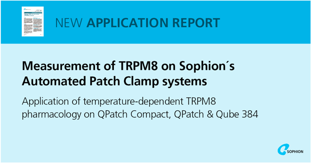 温度依赖性 TRPM8 药理学的应用研究