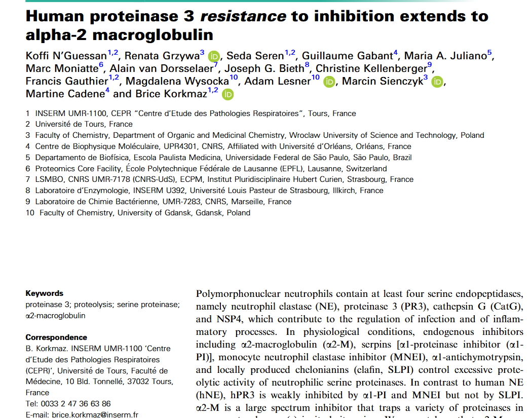 炎症研究新突破！Athens 助力揭示PR3对α2-M的抑制抗性机制