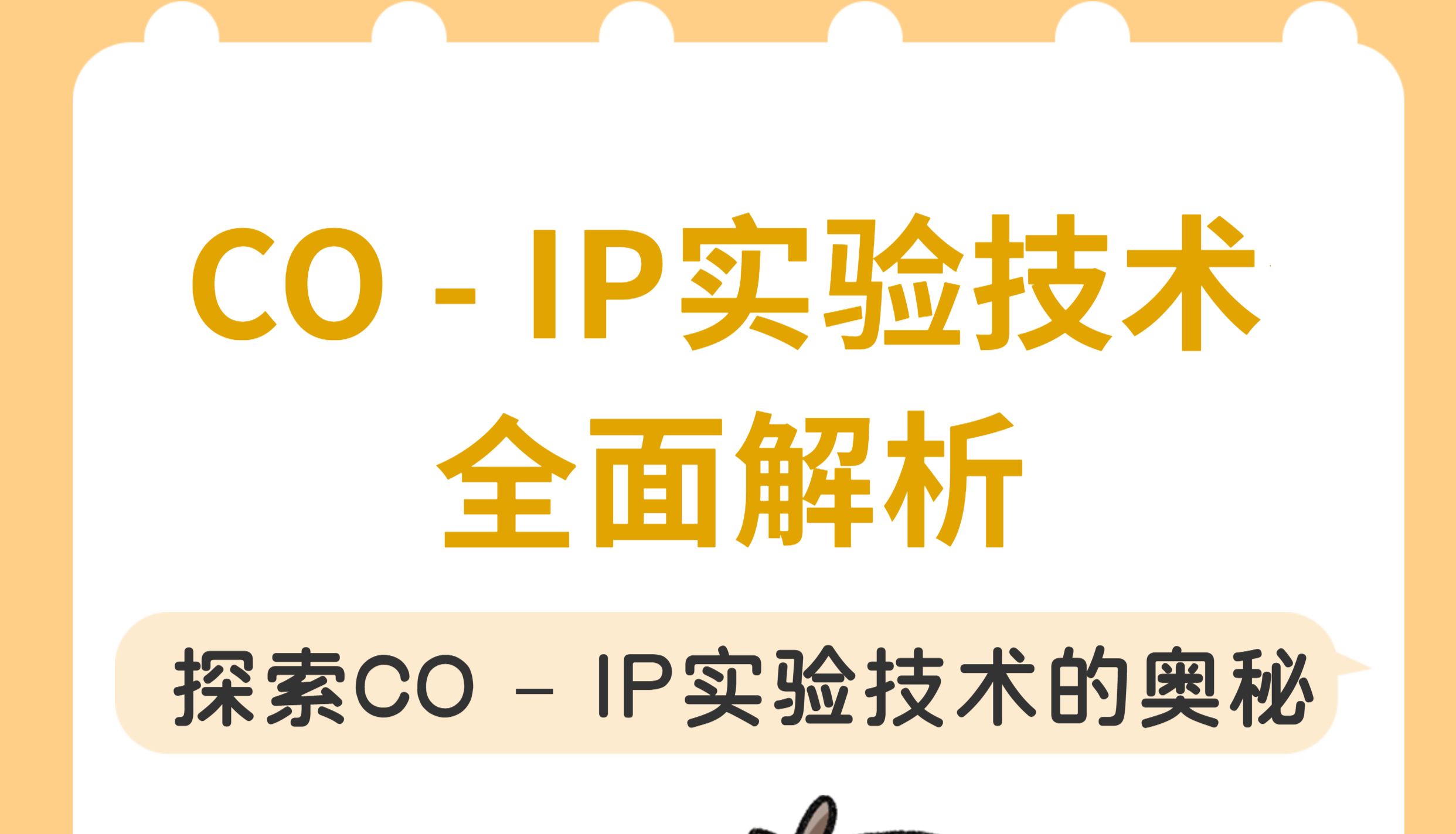 CoIP 实验技术：捕获蛋白质间互作的 “免疫搭档猎手”