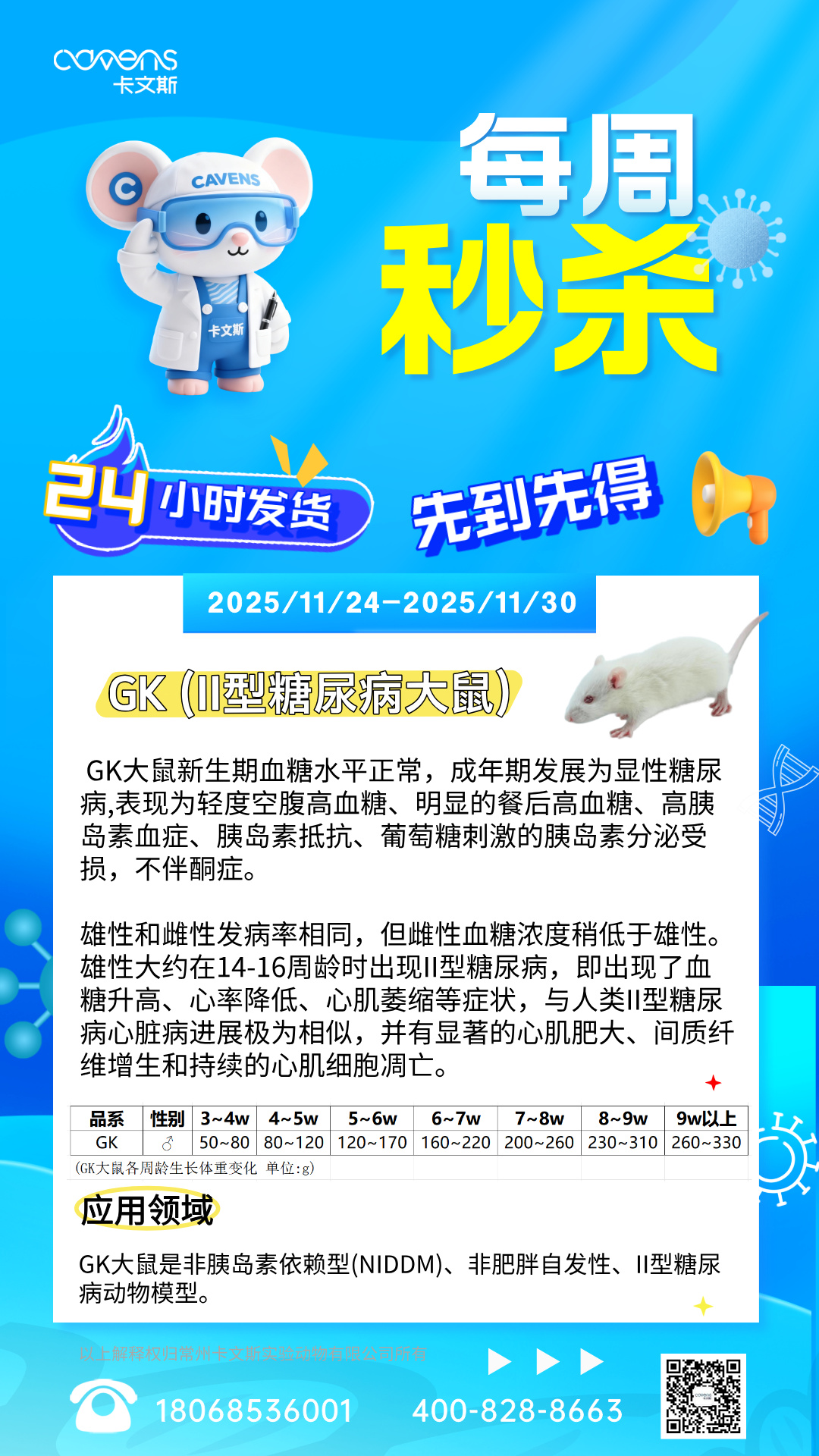 GK大鼠每周秒杀(11/24-11/30)