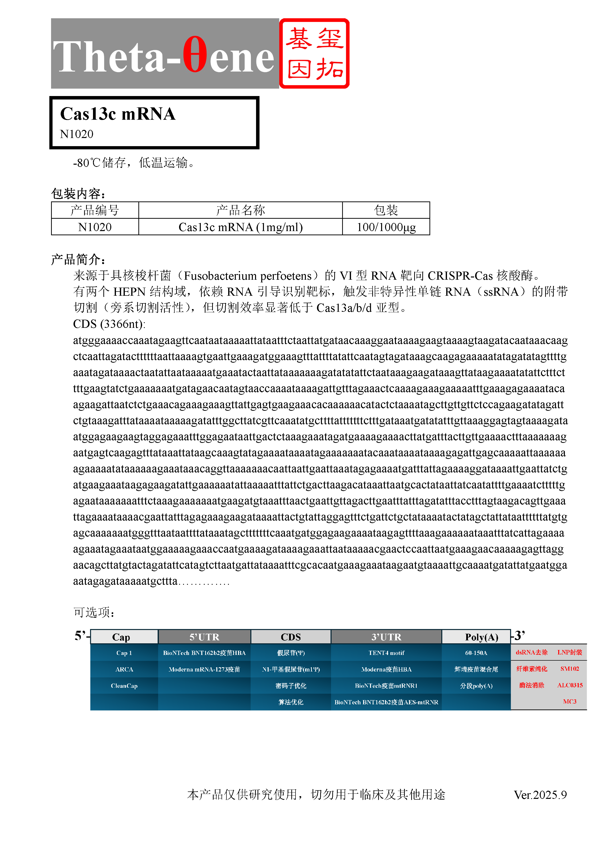 Cas13c mRNA
