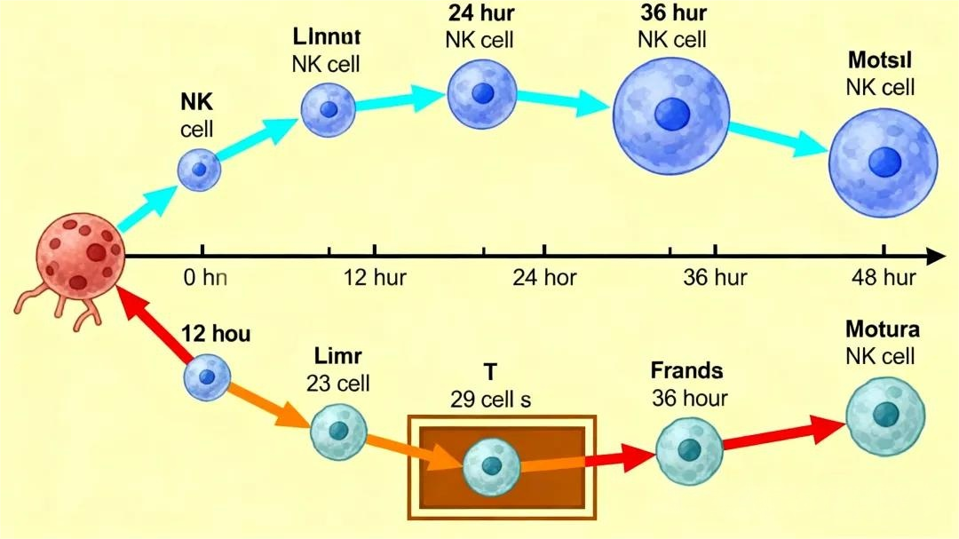 免疫双雄：NK细胞与T细胞的功能差异及协同机制解析