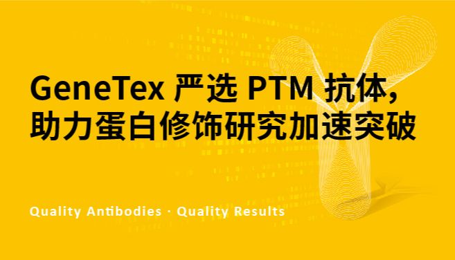 GeneTex 严选 PTM 抗体，助力蛋白修饰研究加速突破