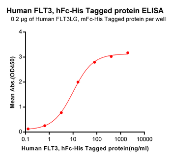 Human FLT3 Protein蛋白, hFc-His 
