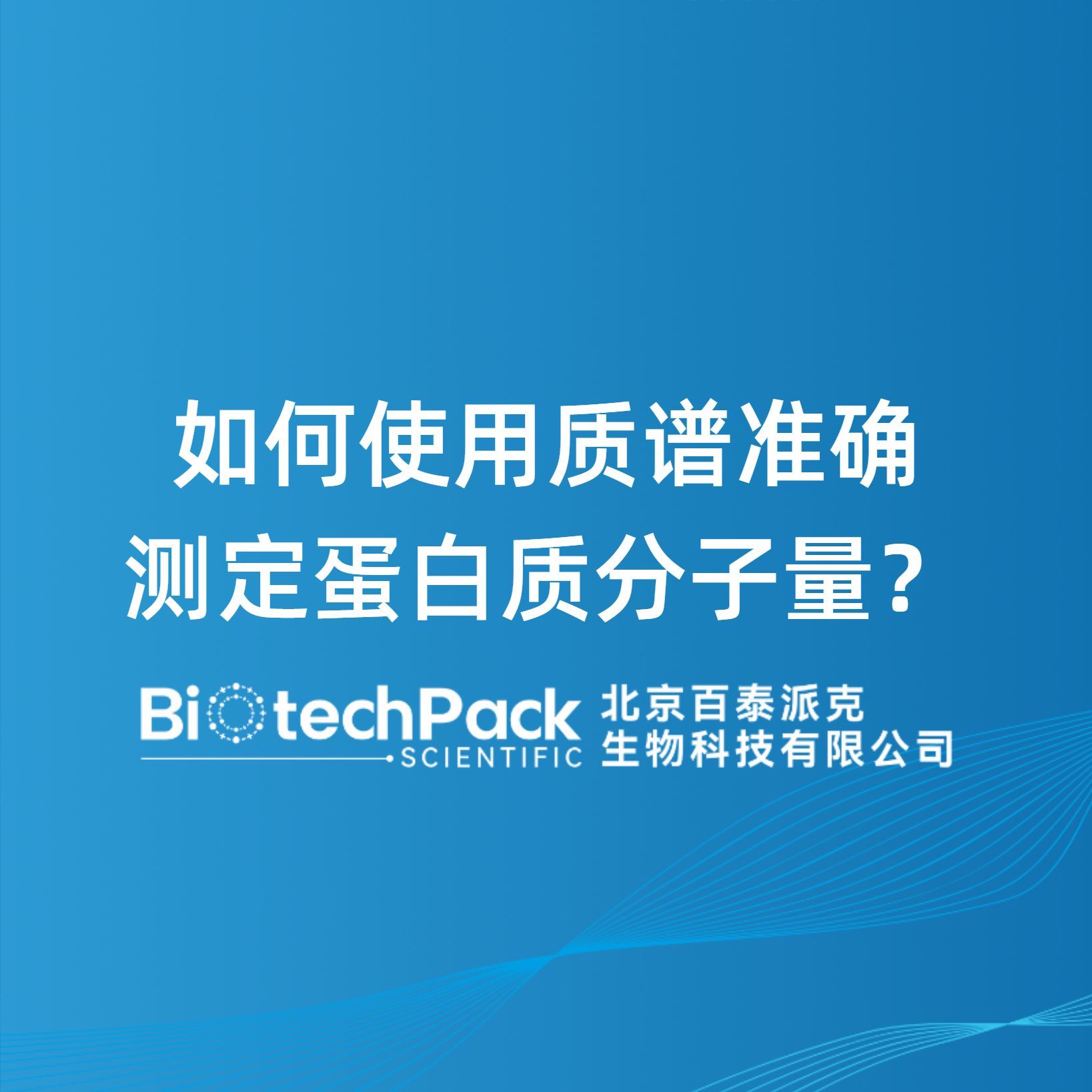如何使用质谱准确测定蛋白质分子量？