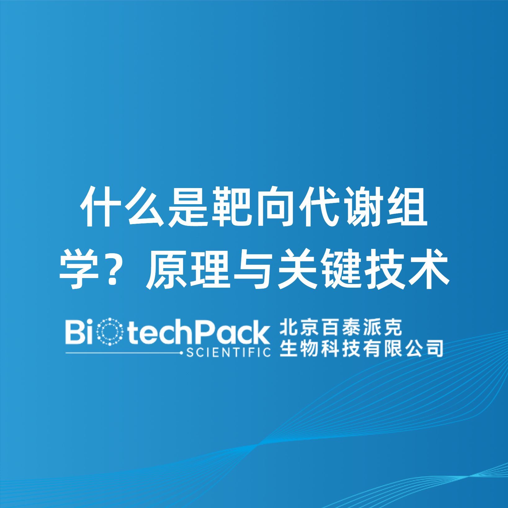 什么是靶向代谢组学?原理与关键技术