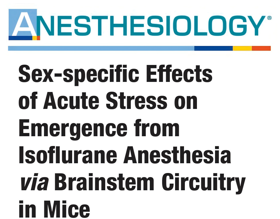 【客户文章】徐州医科大学吴坤伟/曹君利教授团队揭示急性应激调控麻醉苏醒的神经环路和受体机制