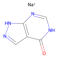 别嘌醇钠，17795-21-0，10mM in DMSO，阿拉丁