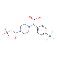 2-(4-Boc-哌嗪基)-2-[4-(三氟甲基)苯基]乙酸，885274-28-2，purum, ≥95%(HPLC)，阿拉丁