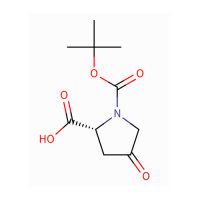 (2R)-1-tert-butoxycarbonyl-4-oxo-pyrrolidine-2-carboxylic acid，364077-84-9，≥97%，阿拉丁
