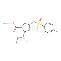 N-叔丁氧羰基-反-4-对甲苯磺酰氧基-L-脯氨酸甲酯，88043-21-4，≥98%(HPLC)，阿拉丁