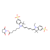 Cyanine 5,SE,红色荧光染料,146368-14-1,Ex:647nm, Em:665nm, ≥95%(HPLC),阿拉丁