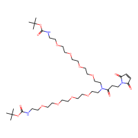 N-马来酰亚胺-N-双(PEG4-NH-Boc)，2128735-27-1，≥98%，阿拉丁
