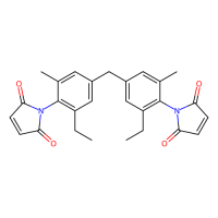 双(3-乙基-5-甲基-4-马来酰亚胺基苯基)甲烷，105391-33-1，≥98%(N)，阿拉丁