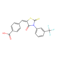 5-[（4-羧基苯基）亚甲基]-2-硫氧-3- [（3-三氟甲基）苯基-4-噻唑烷酮，307510-92-5，10mM in DMSO，阿拉丁