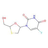 顺式5-氟-1-[2-（羟甲基）-1,3-氧硫杂环戊-5-基]-2,4（1H，3H）-嘧啶二酮；≥95%；145986-11-4；阿拉丁