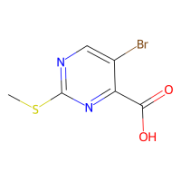5-溴-2-(甲硫基)嘧啶-4-羧酸，50593-92-5，≥97%(T)，阿拉丁