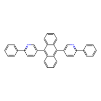 9,10-双(6-苯基吡啶-3-基)蒽,1257879-34-7,≥99%,阿拉丁
