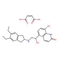 茚达特罗马来酸盐,753498-25-8,10mM in DMSO,阿拉丁