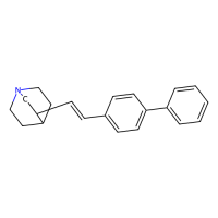 3-[(E)-2-(4-phenylphenyl)ethenyl]-1-azabicyclo[2.2.2]octane，150843-77-9，Moligand™，阿拉丁
