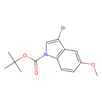 3-溴-5-甲氧基吲哚-1-羧酸叔丁酯，348640-11-9，≥95%，阿拉丁