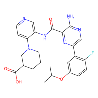 (3R)-1-[3-[[3-amino-6-(2-fluoro-5-propan-2-yloxyphenyl)pyrazine-2-carbonyl]amino]pyridin-4-yl]piperidine-3-carboxylic acid，2041073-22-5，Moligand™，阿拉丁