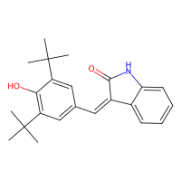3-[(3,5-二叔丁基-4-羟苯基)亚甲基]-1H-吲哚-2-酮，40526-64-5，≥95%，阿拉丁