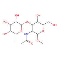 甲基 2-乙酰氨基-2-脱氧-3-O-(6-脱氧己糖吡喃糖苷)吡喃己糖苷，169151-24-0，≥97%，阿拉丁