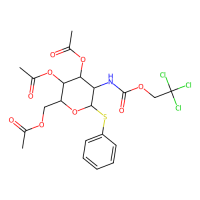 苯基3,4,6-三-O-乙酰基-2-脱氧-1-硫代-2-(2,2,2-三氯乙氧基甲酰氨基)-β-D-吡喃半乳糖苷，278784-83-1，≥98%(HPLC)(N)，阿拉丁