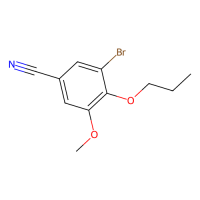 3-溴-5-甲氧基-4-丙氧基苄腈，515848-04-1，≥98%，阿拉丁