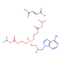 富马酸替诺福韦酯，202138-50-9，10mM in DMSO，阿拉丁