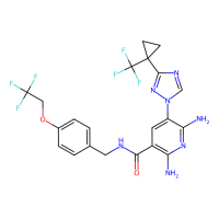 2,6-diamino-N-[[4-(2,2,2-trifluoroethoxy)phenyl]methyl]-5-[3-[1-(trifluoromethyl)cyclopropyl]-1,2,4-triazol-1-yl]pyridine-3-carboxamide，2675491-09-3，Moligand™，阿拉丁