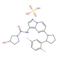 硫酸盐拉罗替尼，1223405-08-0，10mM in DMSO，阿拉丁