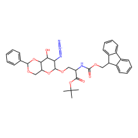 O-(2-叠氮-4,6-O-苯亚甲基-2-脱氧-α-D-吡喃半乳糖)-N-[(9H-芴-9-基甲氧基)羰基]-L-丝氨酸叔丁酯，878483-02-4，≥92%(HPLC)，阿拉丁
