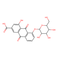 大黄酸-8-葡糖苷，34298-86-7，≥98%，阿拉丁